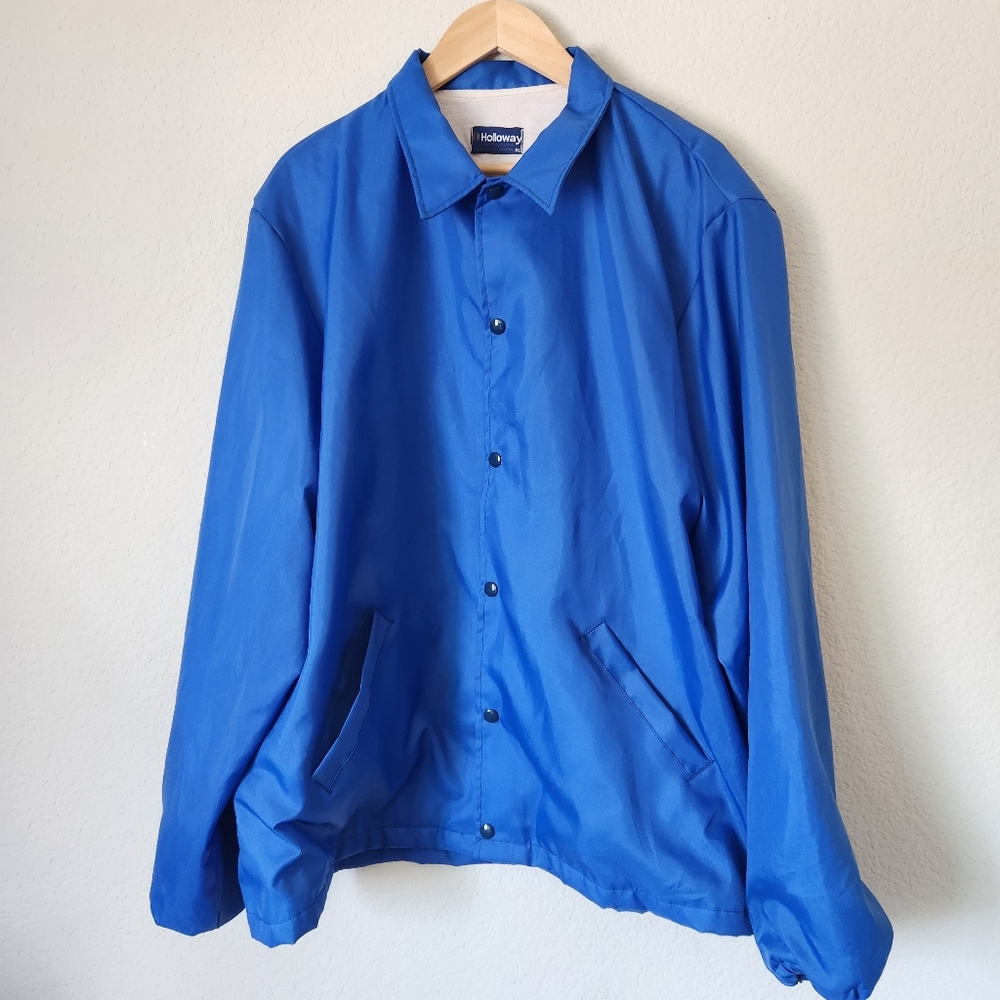 Men's Blue Halloway Lined Windbreaker Jacket, Size  XL Made in USA